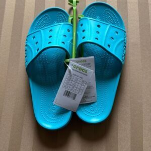 NWT Crocs Baya II Slide Sandals (M7/W9) - Aqua Blue Comfort Slip-Ons
